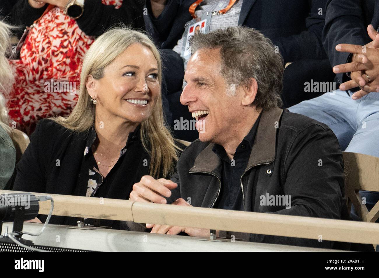 Paris, France. 04th June, 2024. Christine Joan Taylor and Ben Stiller