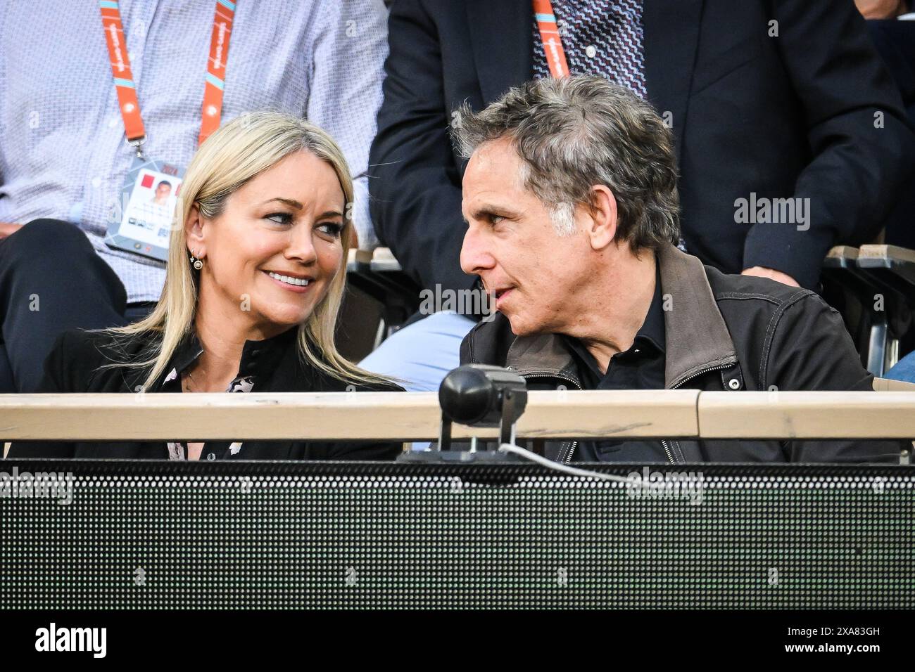 Ben STILLER with his wife Christine TAYLOR during the tenth day of