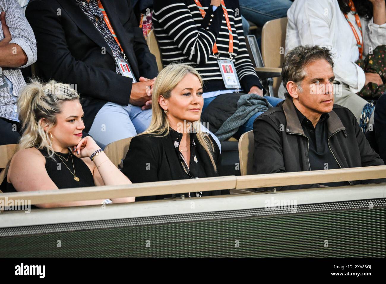 Ben STILLER with his wife Christine TAYLOR and their daughter Ella Olivia STILLER during the