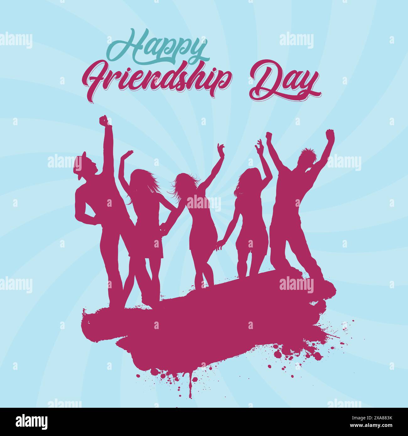 International friendship day editable web banner and social media cover