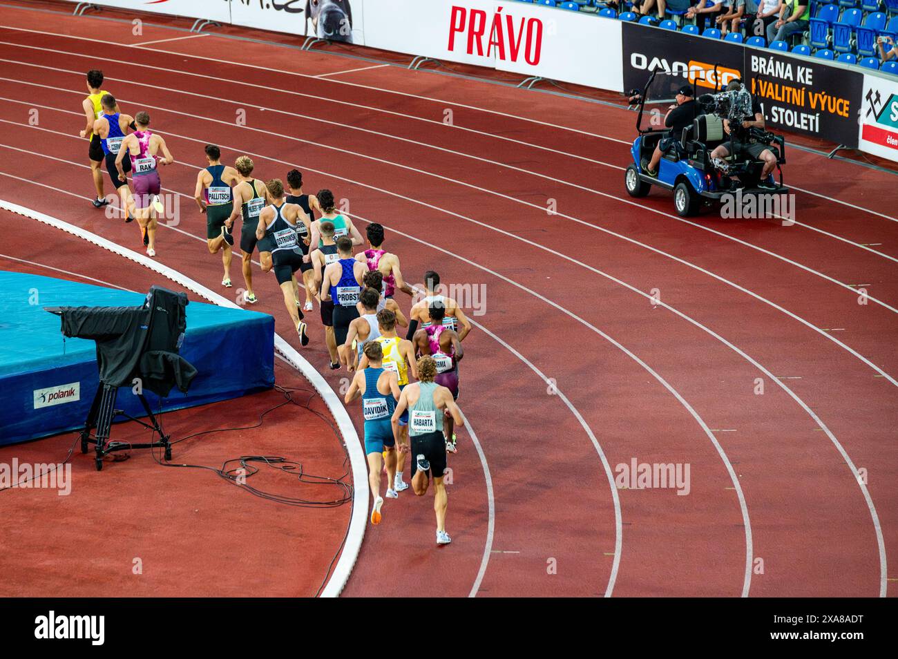 OSTRAVA, CZECHIA, MAY 28, 2024: Professional Male Track and Field ...