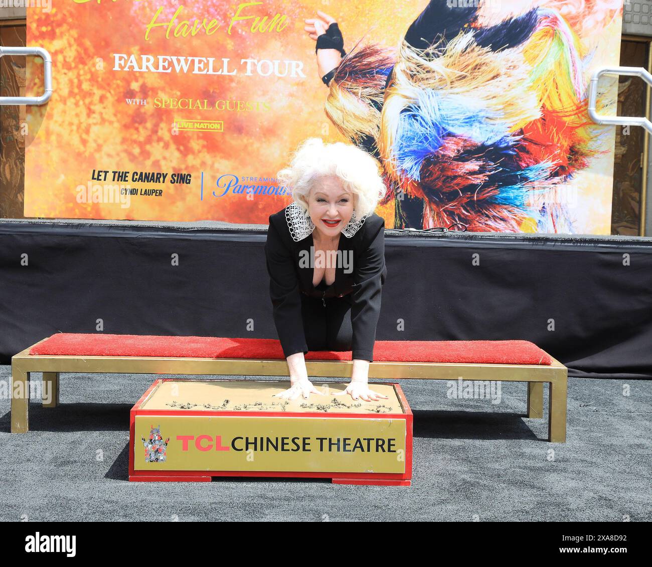 June 5, 2024, Los Angeles, California, USA: Cyndi Lauper at a ceremony ...