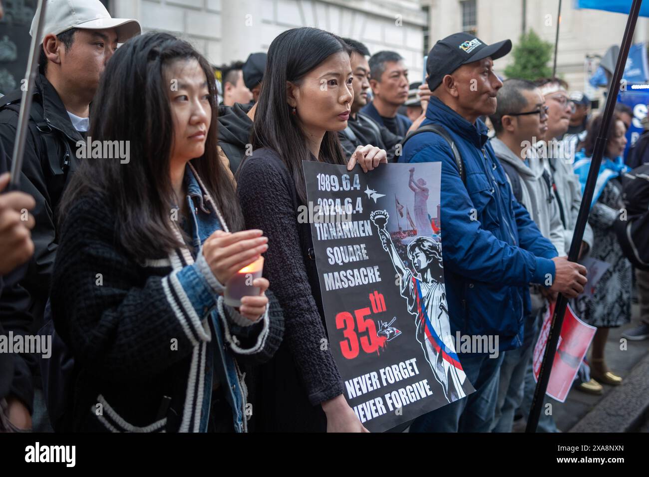London uk 04 june 2024 the vigil was marked with speeches recounting
