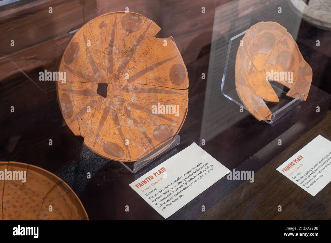 Display of artifacts from Petra, Jordan. BYU Museum of Peoples and ...