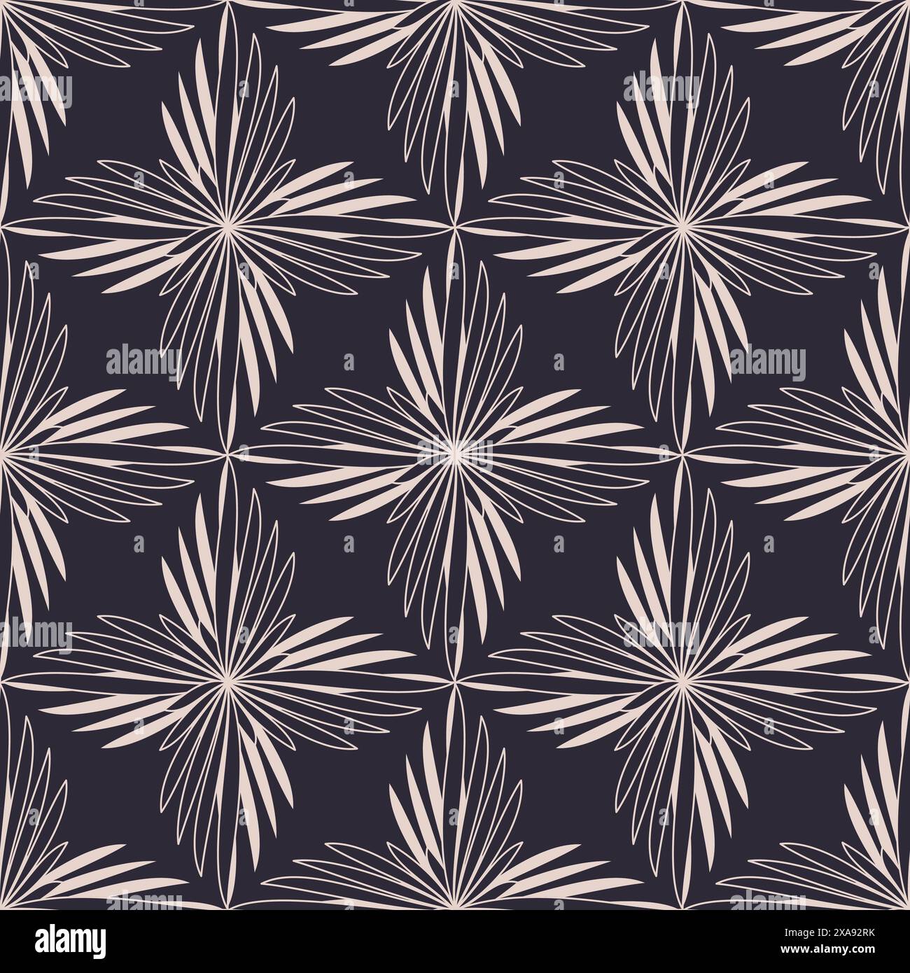 Abstract geometric background Seamless pattern Isolated on dark blue ...