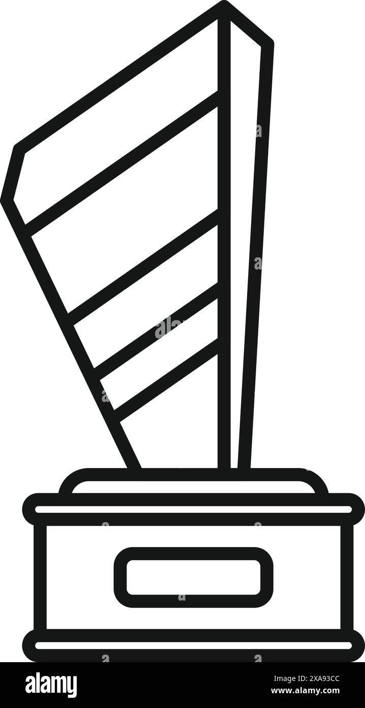 Simple and elegant trophy icon representing achievement and success ...