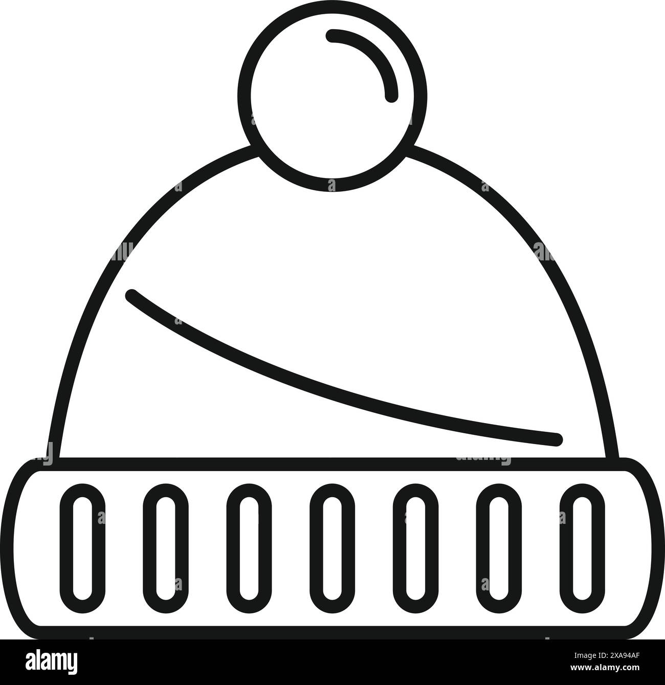 Representing staying warm during winter with a simple outline of a knit