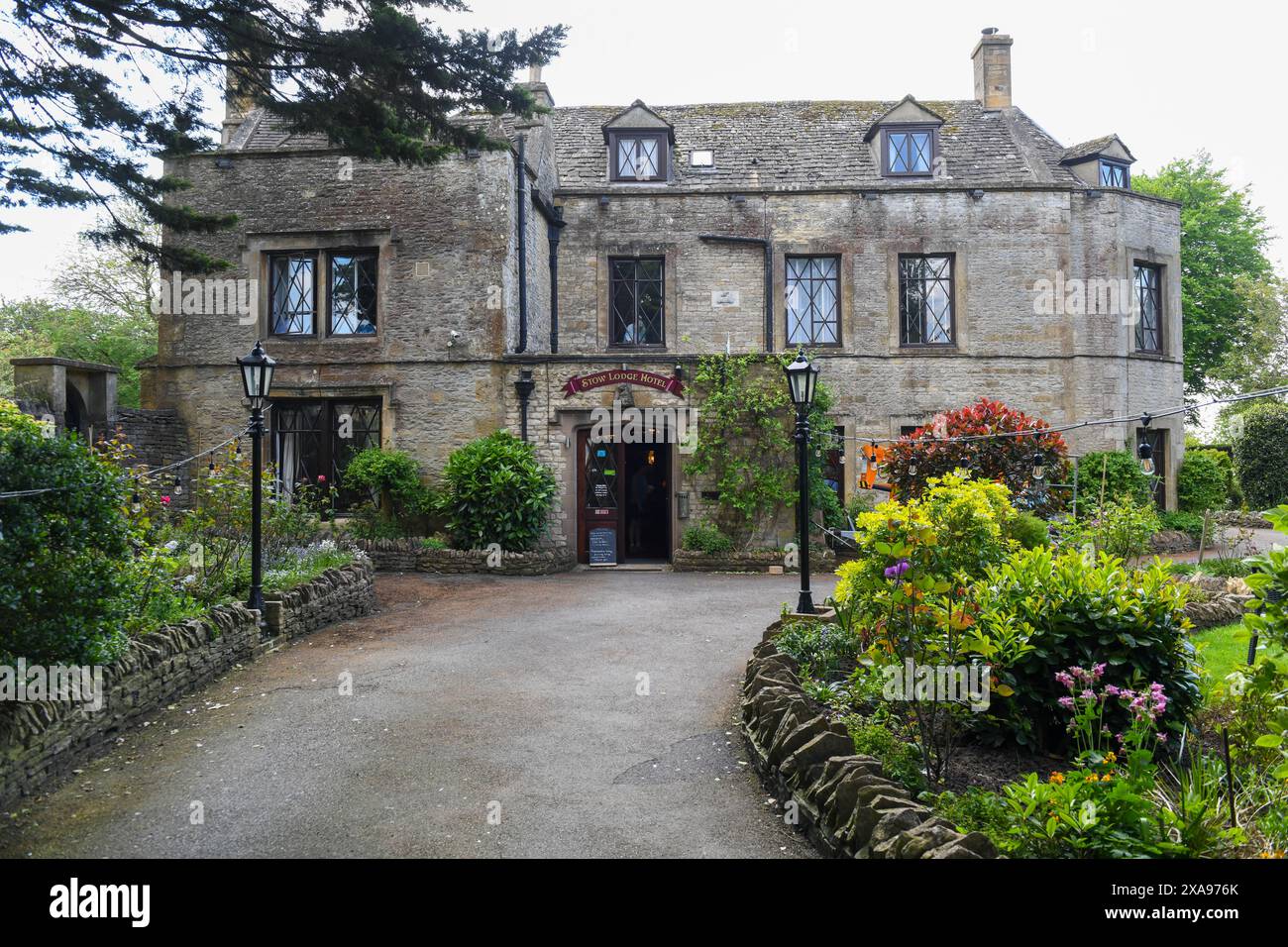 Stow on the wold, England - 19 May 2024: View at the hotel of Stow on the wold on England Stock Photo