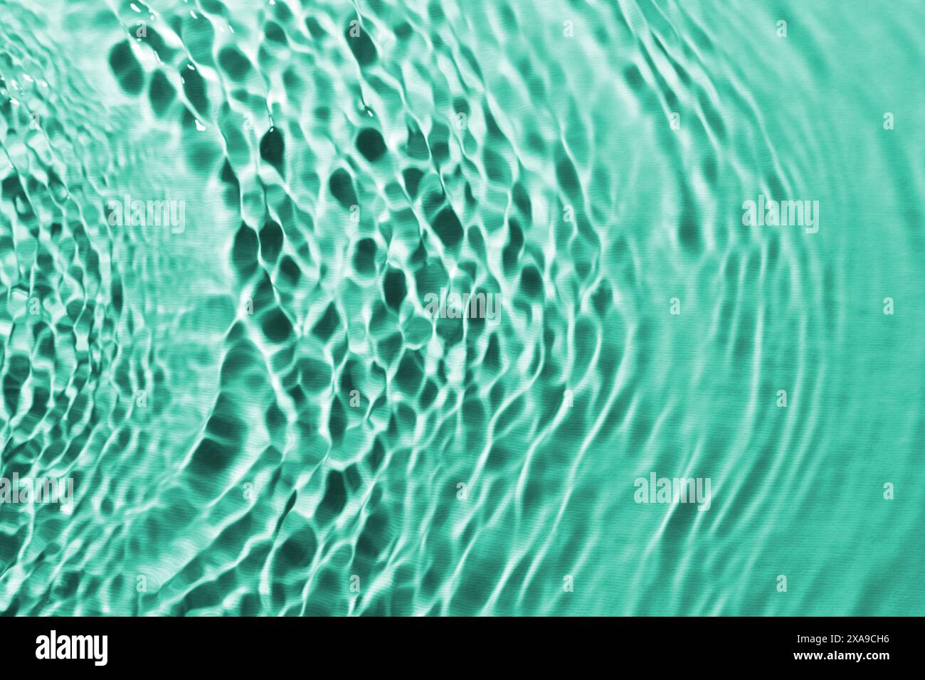 Lens Rippled Surface Top view rippled green blue hi-res stock photography and images - Alamy