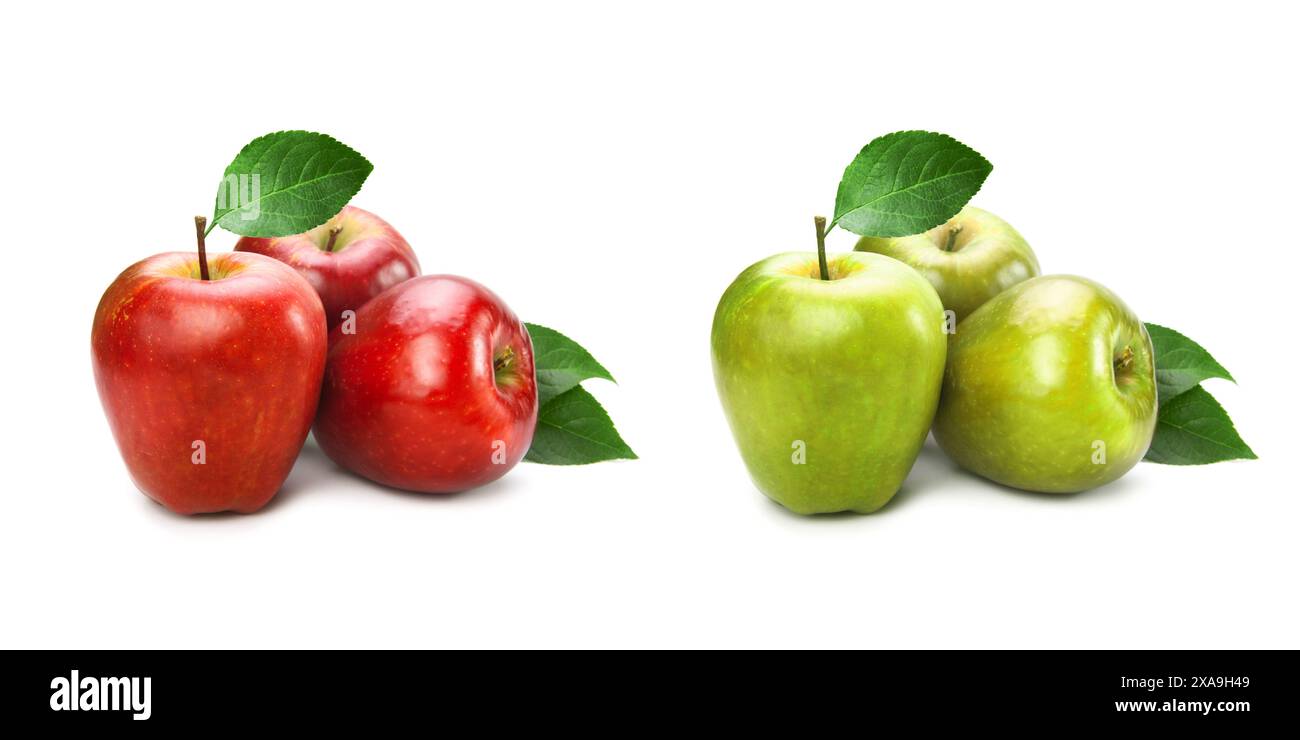 Apples Isolated on White Background Stock Photo