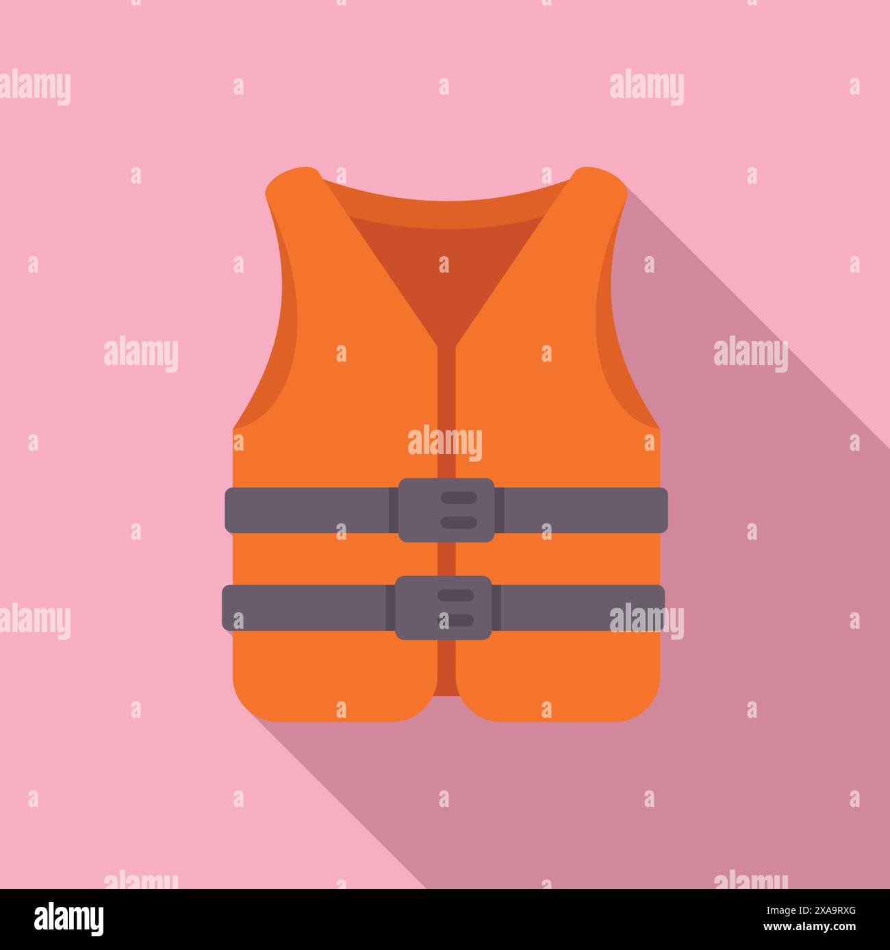 Staying afloat is easy with a life vest, ensuring safety while enjoying water activities Stock