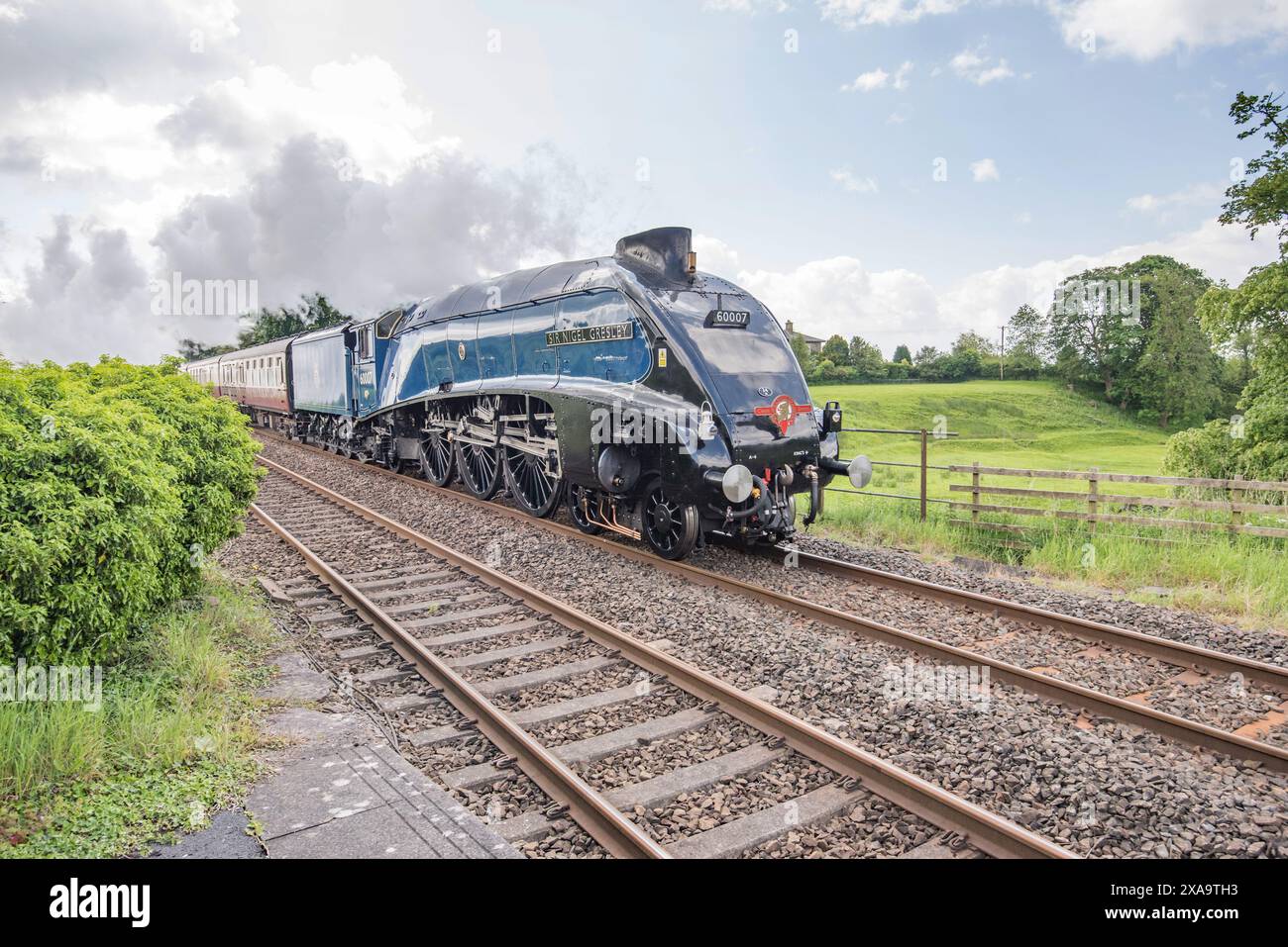Fellsman 5th June 2024,Saphos trains classic steam 34A A4 Sir Nigel