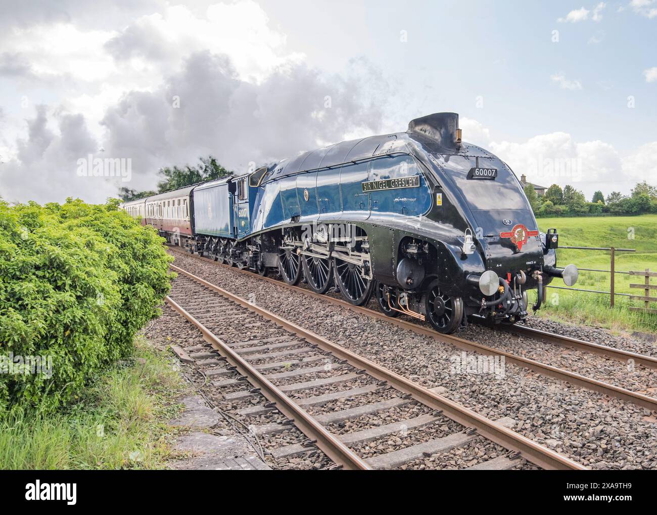 Fellsman 5th June 2025,Saphos trains classic steam 34A A4 Sir Nigel