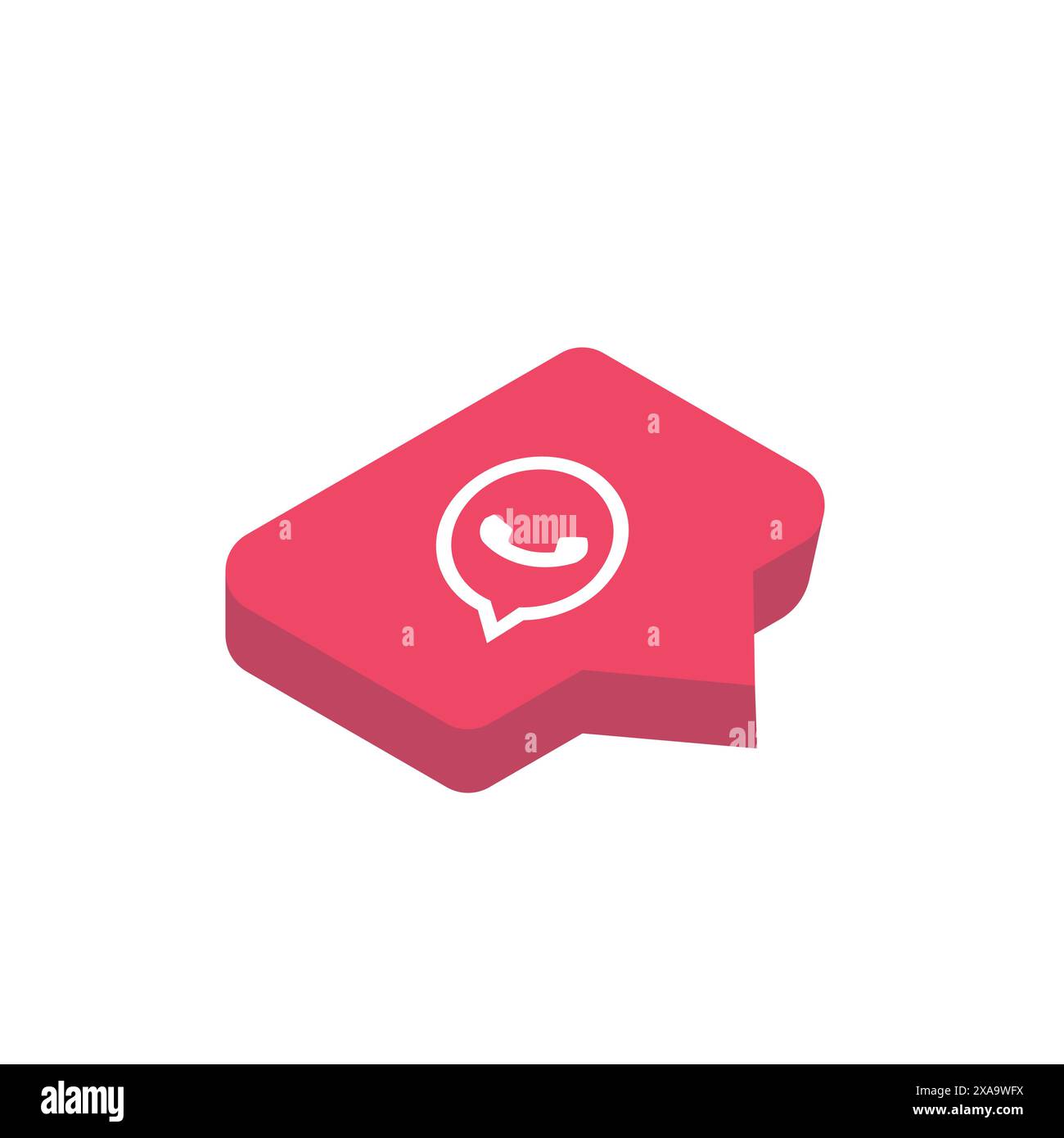 Whatsapp icon button Stock Vector Image & Art - Alamy