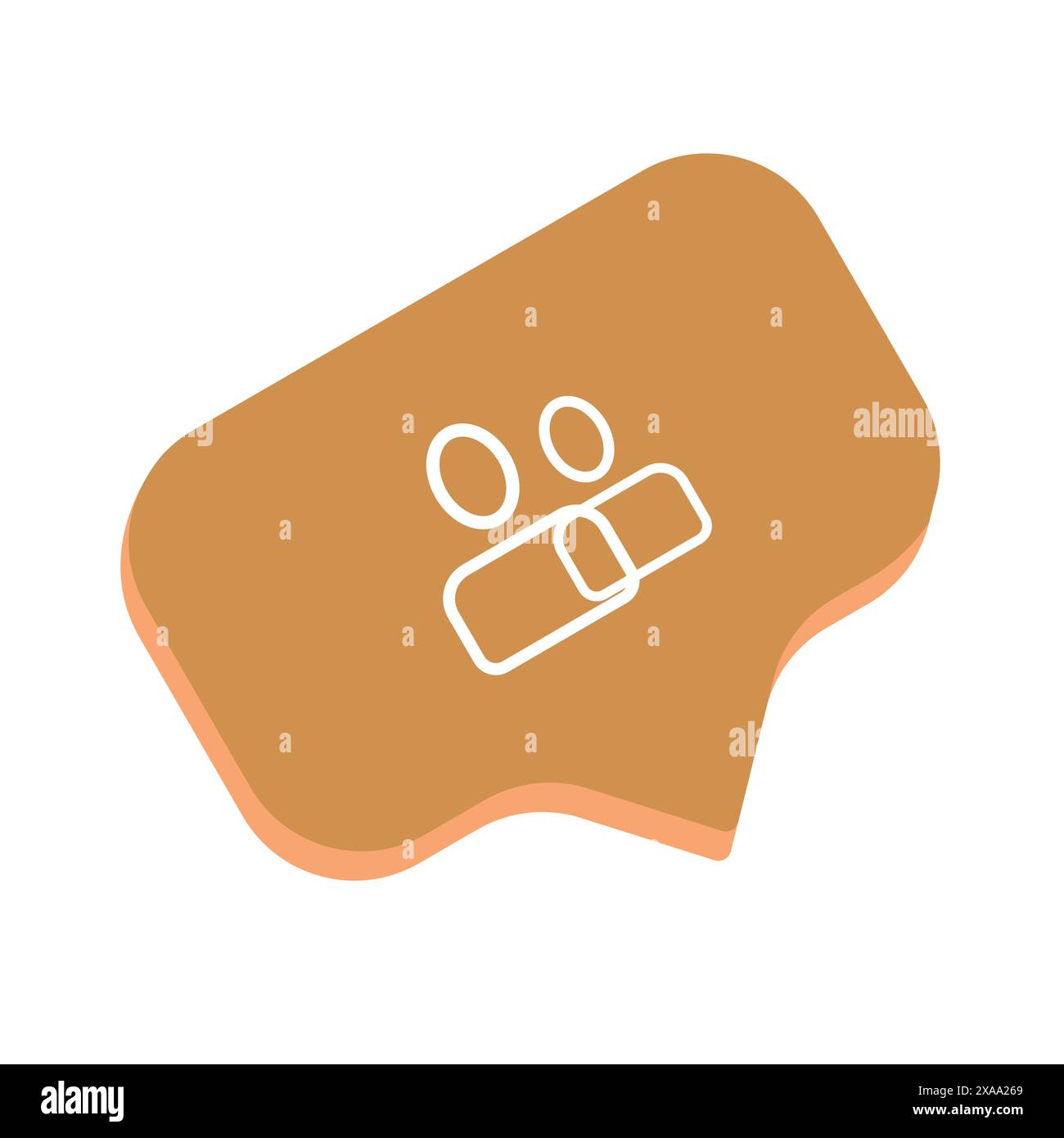 User icon button, profile button Stock Vector