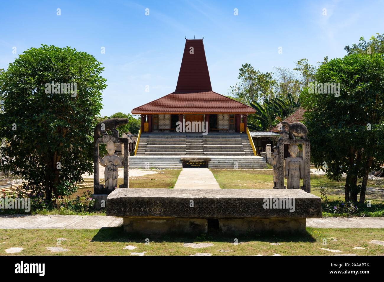 The traditional architecture in Budaya Sumba, at the Sumba Cultural ...