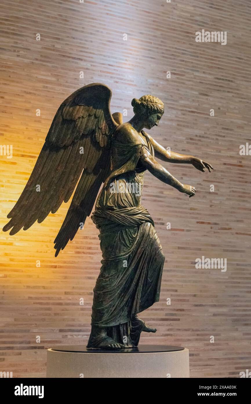 Statue of Nike Roman victory goddess Ashkelon National park Israel Stock Photo Alamy