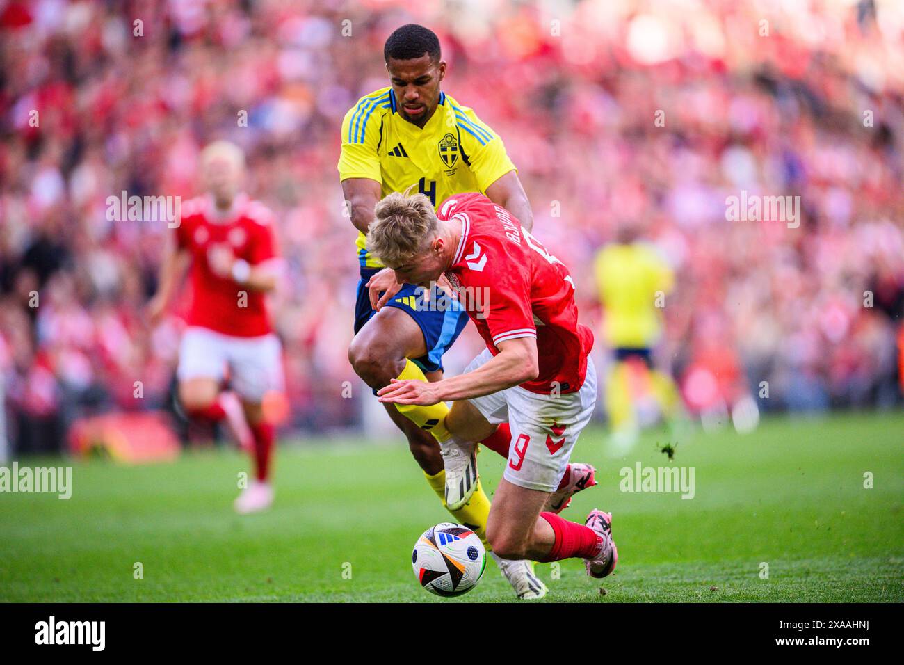 Copenhagen, Denmark. 5 June, 2024. Pictured left to right, 4 (SWE ...