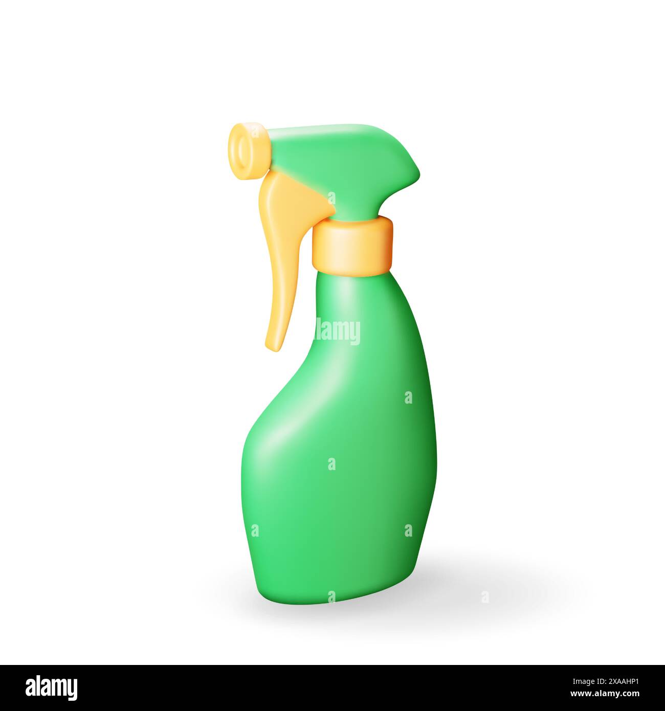 3d bottle with liquid detergent isolated on white Stock Vector Image ...