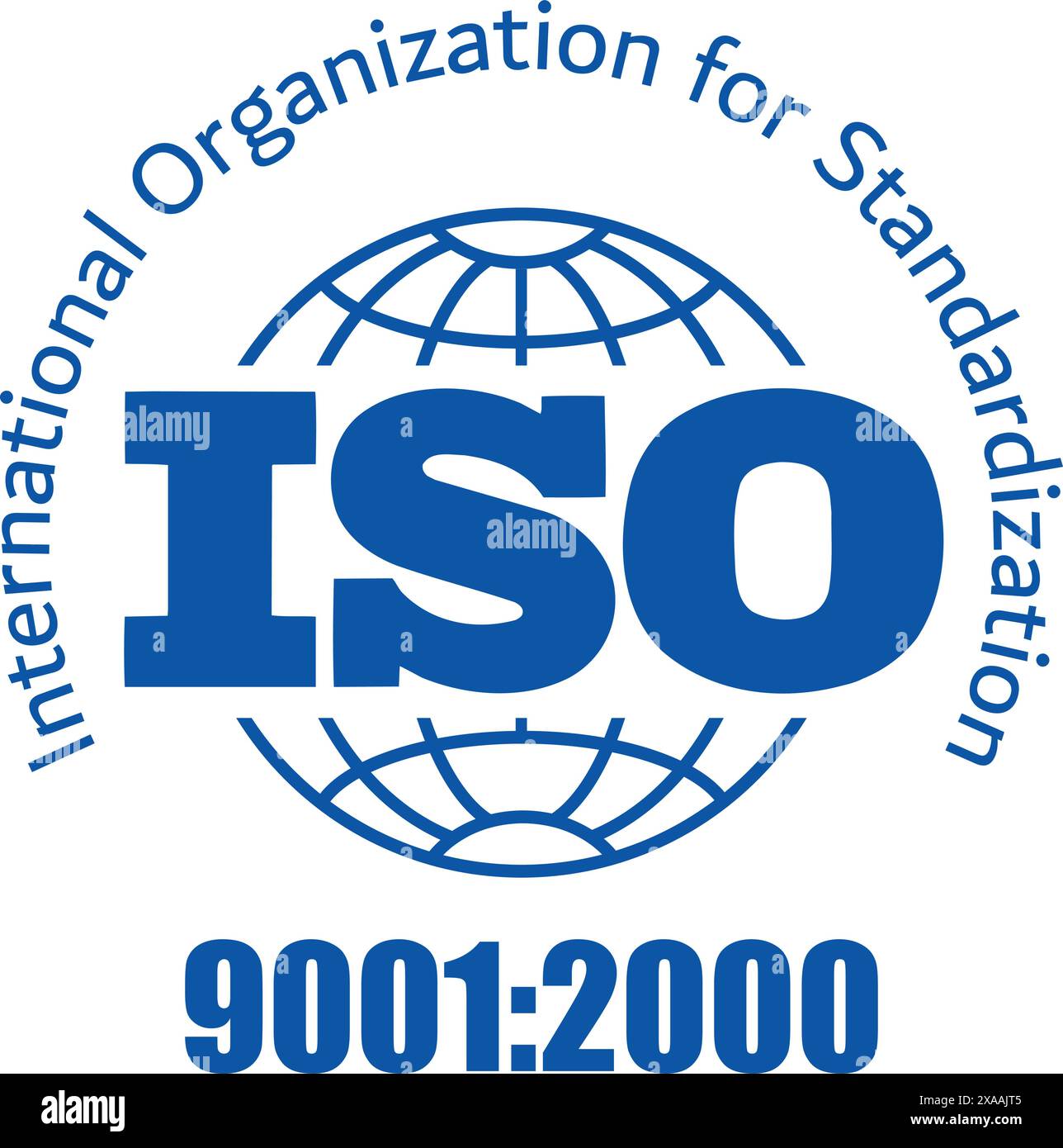 Certified Company Certificate, ISO 9001:2000 Blue vector, Quality ...