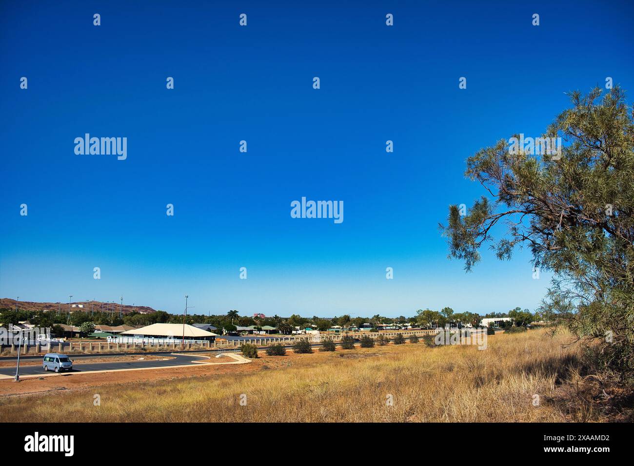 View of the remote town of Karratha, Western Australia Stock Photo Alamy