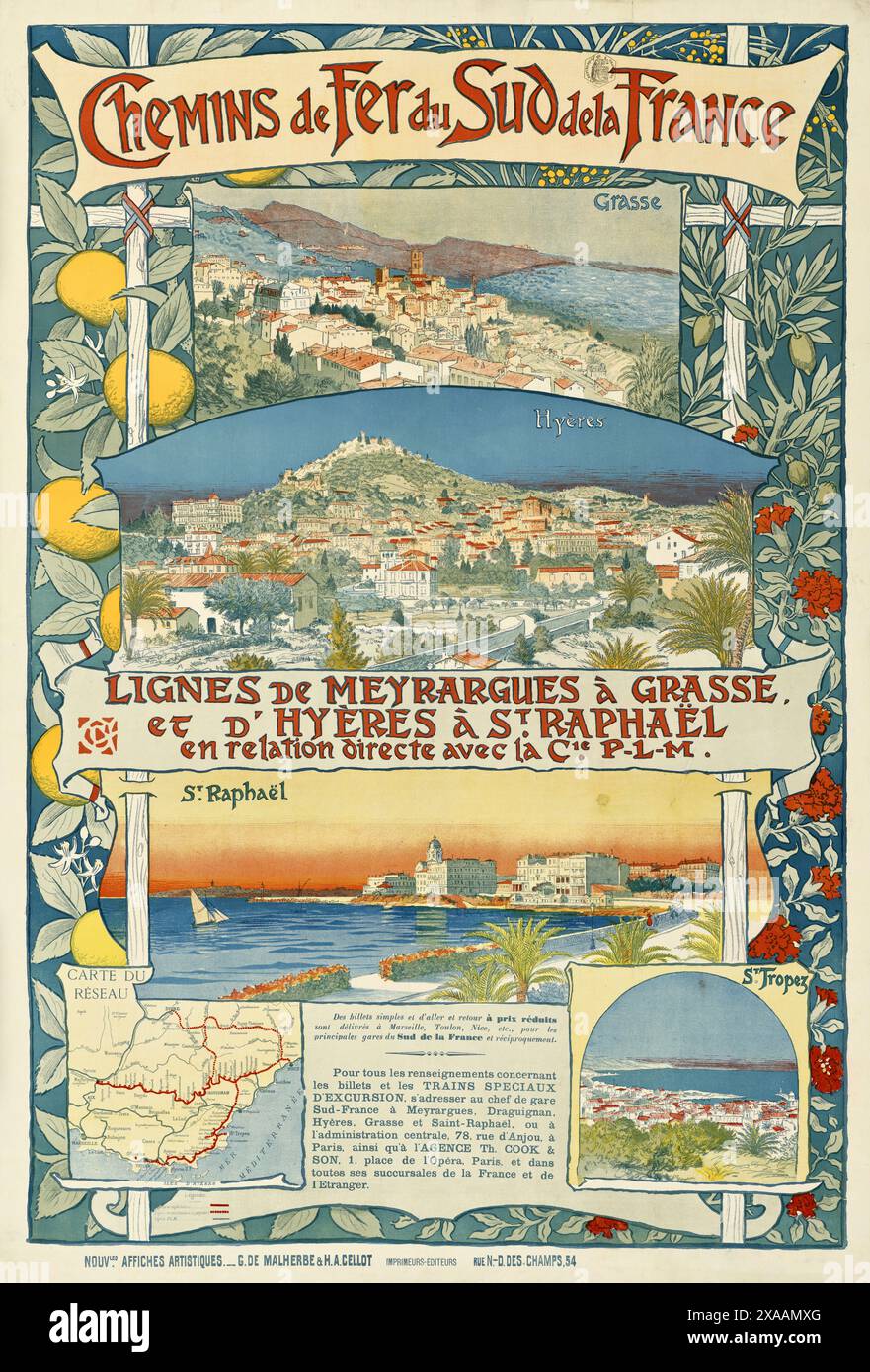 Carte Postale Ancienne Touet-sur-Var (06) – Hôtel De La Poste Et Ligne Du Sud, Vers 1920
