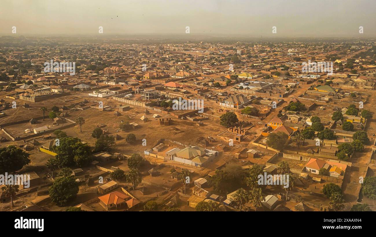 Aerial of Wau, Western Bahr el Ghazal, South Sudan, Africa Stock Photo