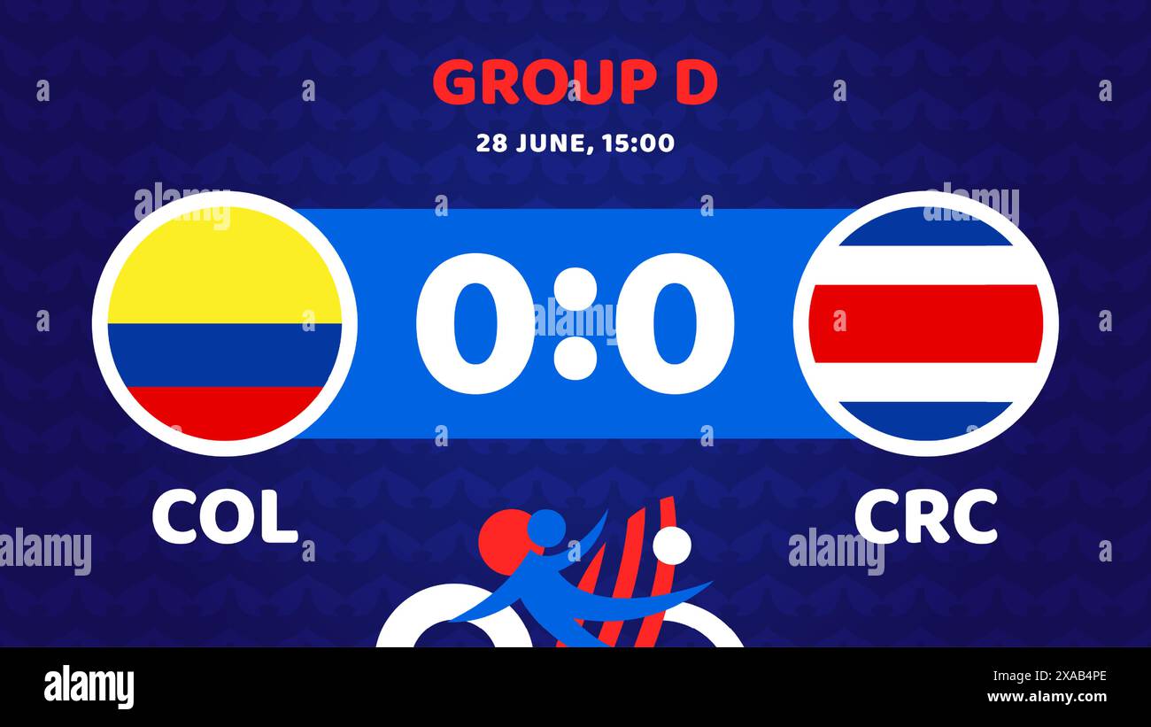 colombia vs costa rica football america 2024 match versus. 2024 group