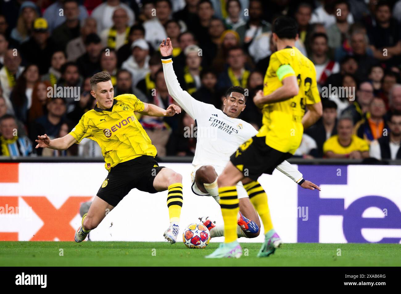 London, United Kingdom. 1 June 2024. during the UEFA Champions League final football match between Borussia Dortmund and Real Madrid CF. Credit: Nicolò Campo/Alamy Live News Stock Photo