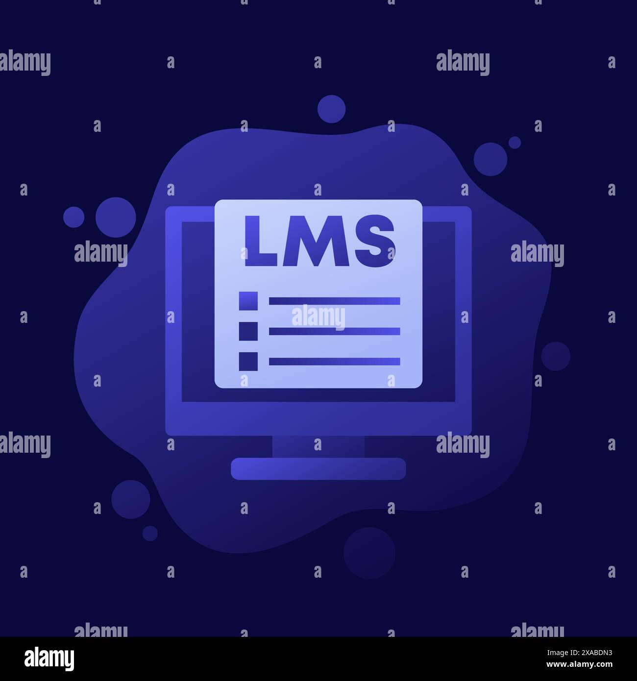 LMS icon, Learning Management System vector design Stock Vector Image ...