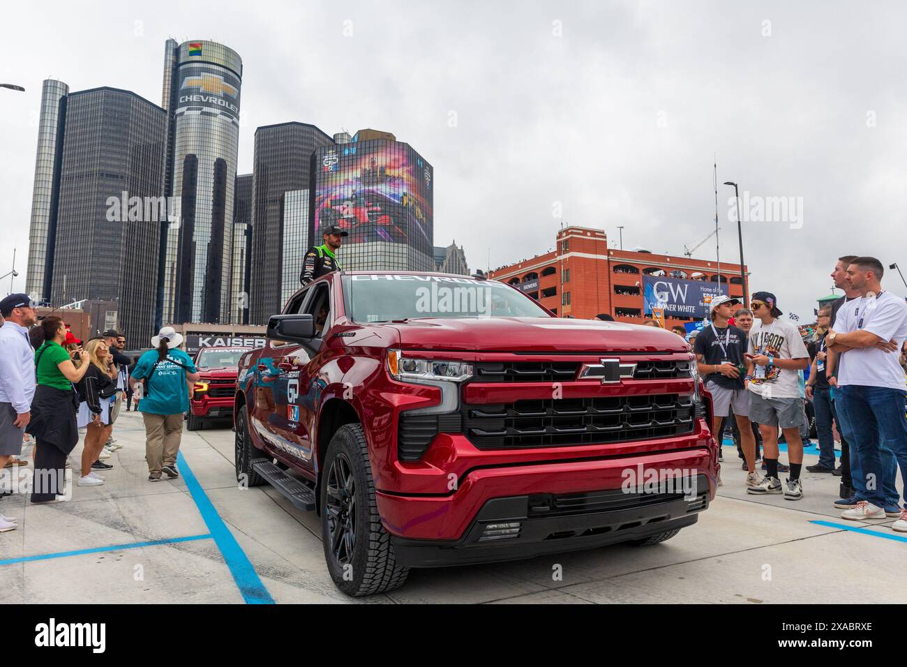 June 2nd 2024 Ed Carpenter Racing driver Rinus Veekay (21) greets fans