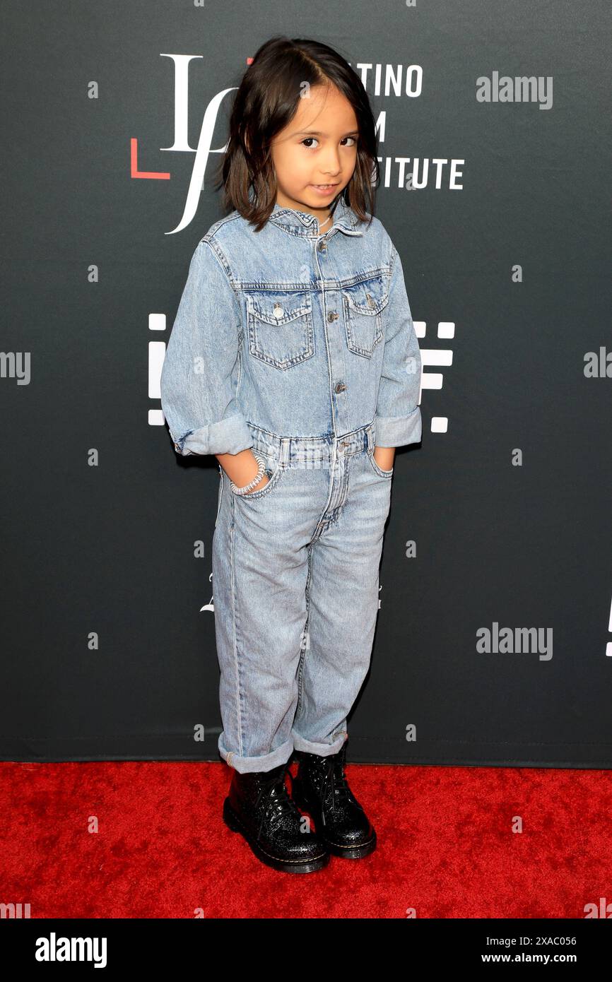 LOS ANGELES - MAY 29:  Indigo Montez at the In the Summers Premiere at the LA Latino Film Festival at TCL Chinese Theater IMAX on May 29, 2024 in Los Stock Photo