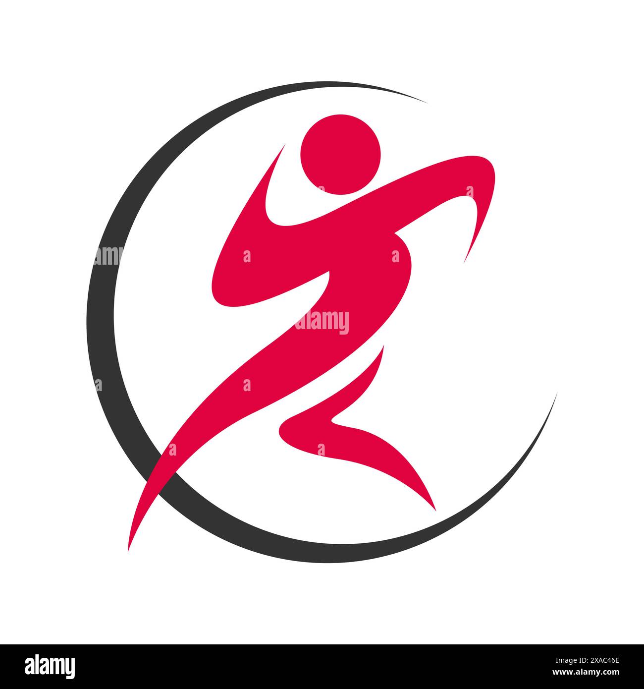 The Running Man Sport Logo Design captures the dynamic and energetic