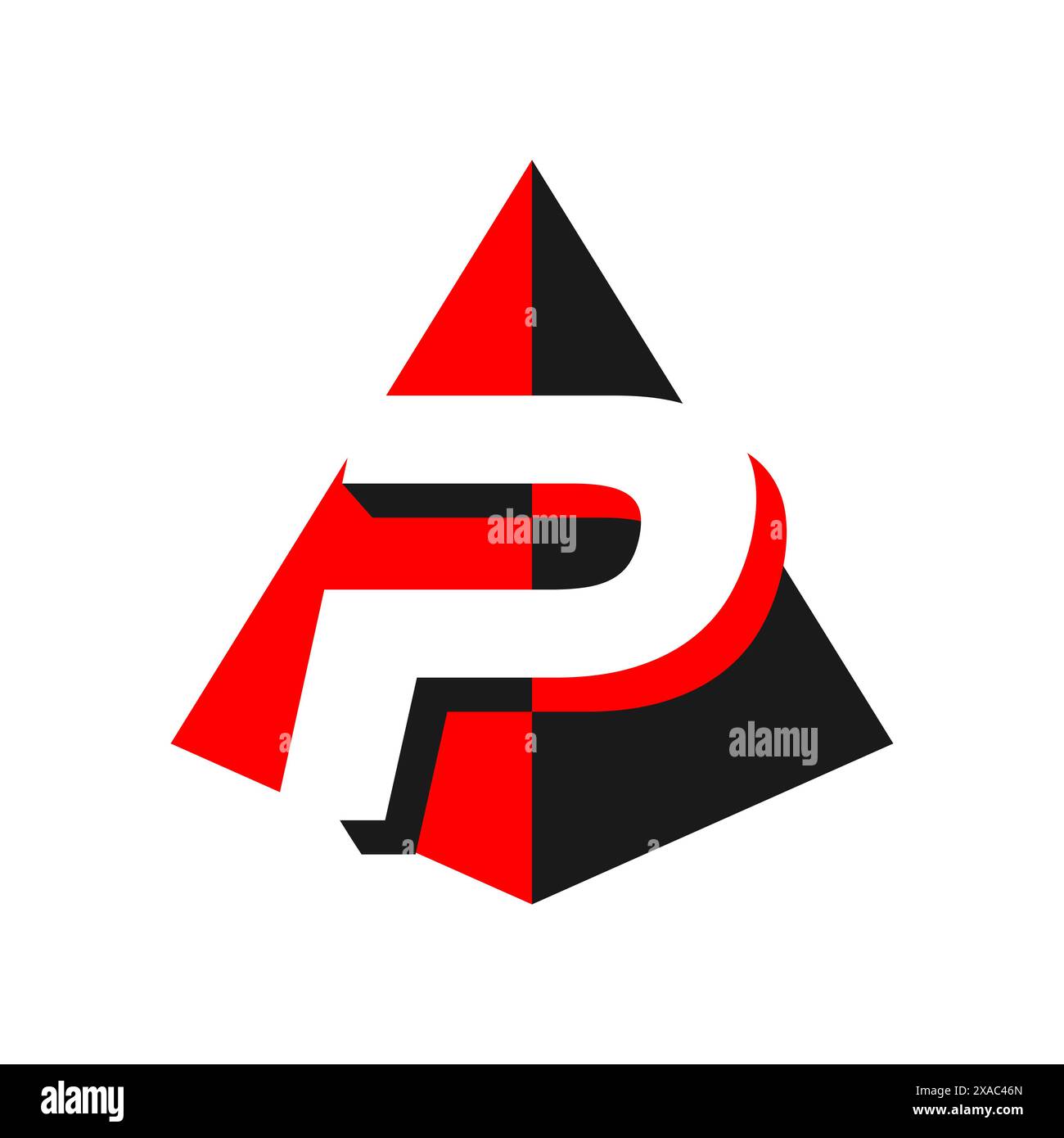 The Letter 'P' in Pyramid Logo Design represents a powerful symbol of