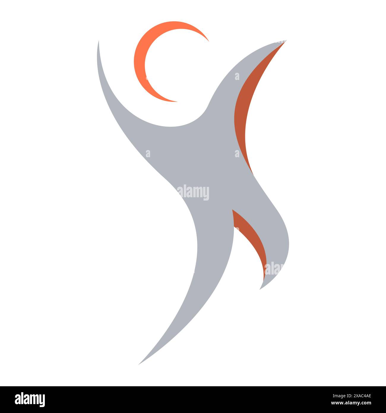 Dynamic Wellness: Elevate your brand with our Abstract Silhouette of