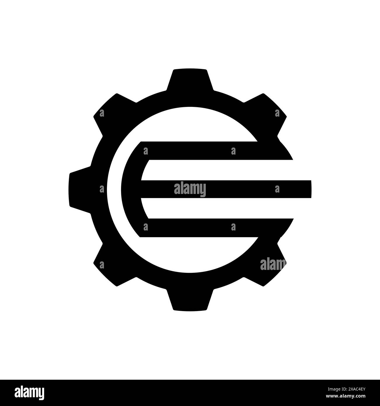 Explore our Powerful Letter E Gear for Engine Logo Vector Graphic 