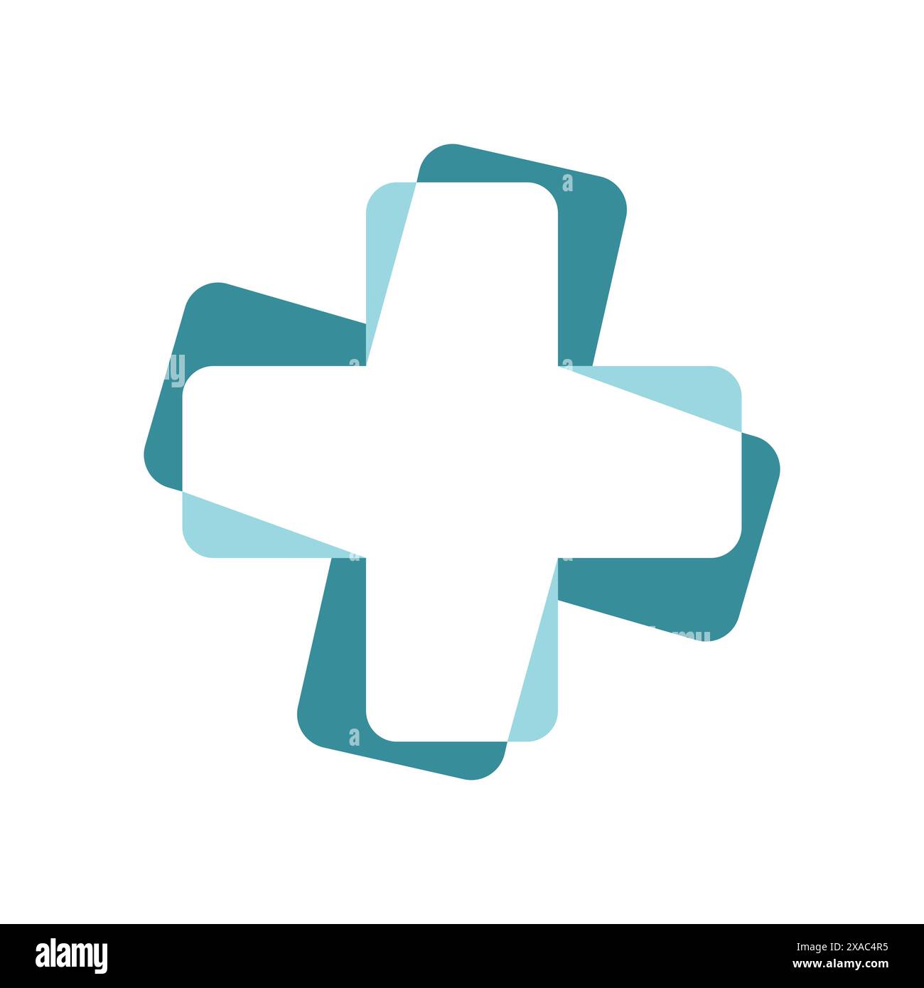 Discover our modern medical cross logo design, a blend of simplicity
