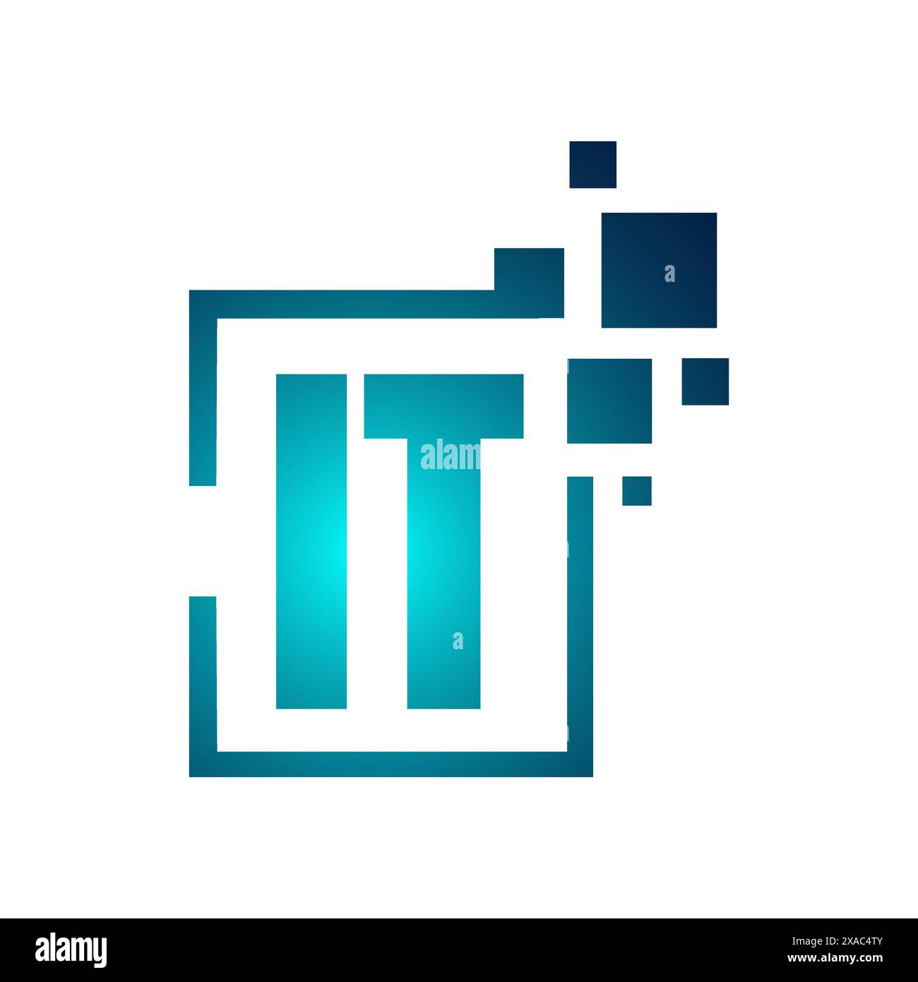 Explore our dynamic IT tech letter logo vector graphic design, a