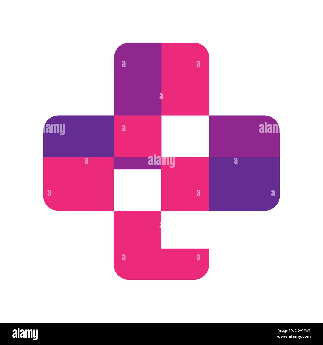 Discover our modern medical cross logo design, a blend of simplicity