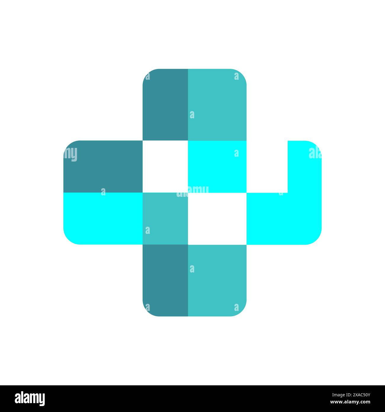 Discover our modern medical cross logo design, a blend of simplicity