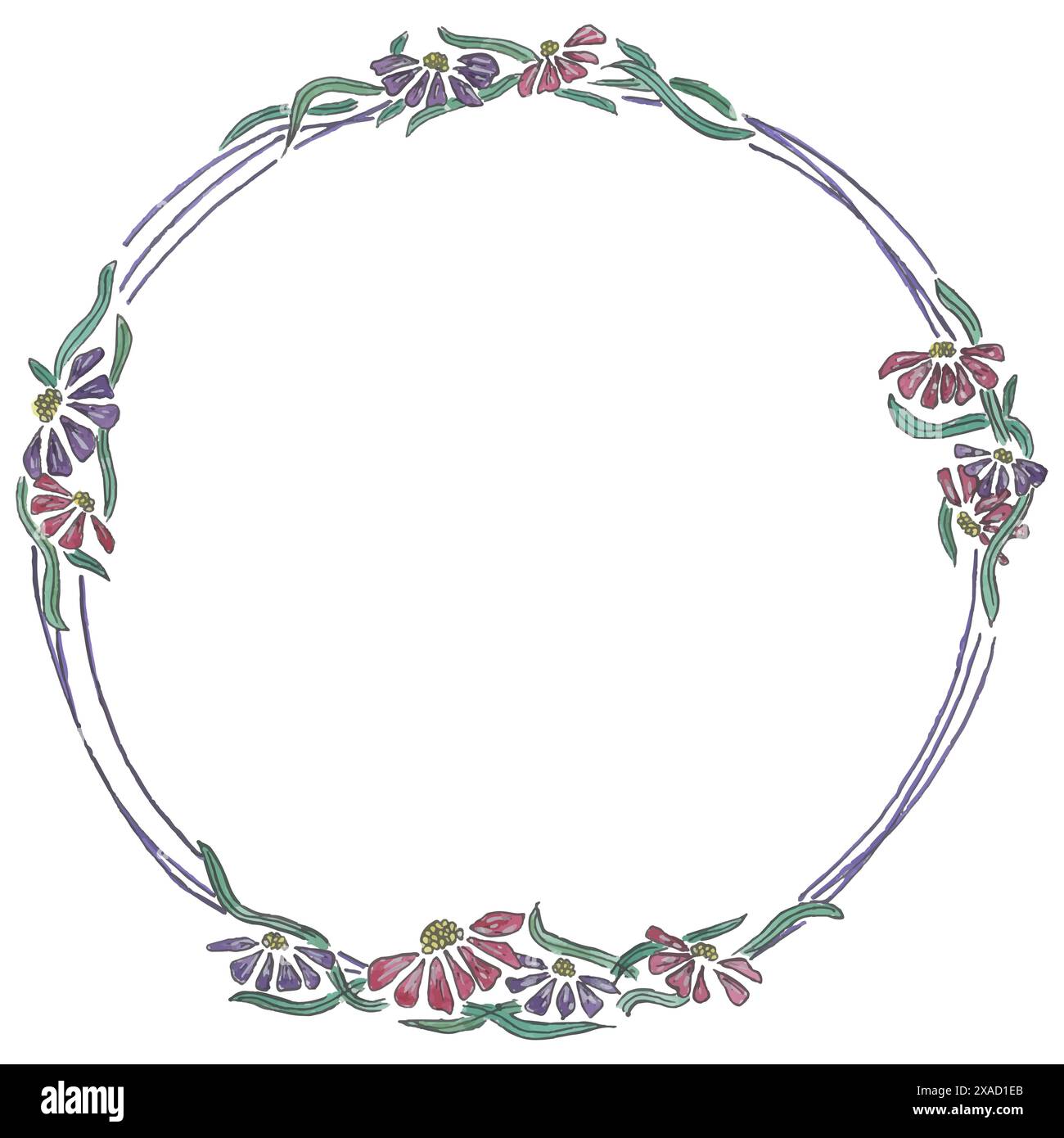 Field flowers vector vectors hi-res stock photography and images - Alamy