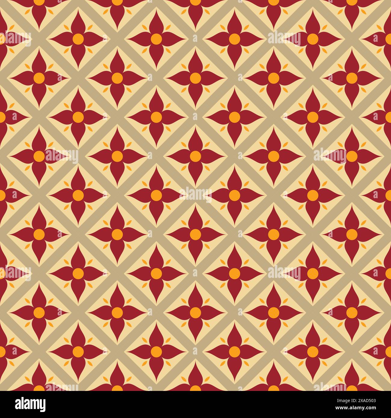 Batik Parang Pattern from Indonesia. Ornament Vector Stock Vector