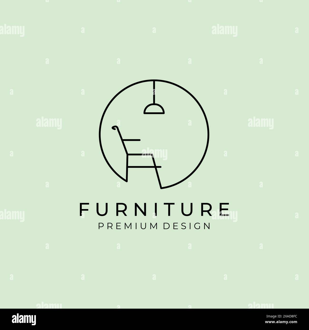 logo line art vector illustration minimalist design Stock Vector Image ...