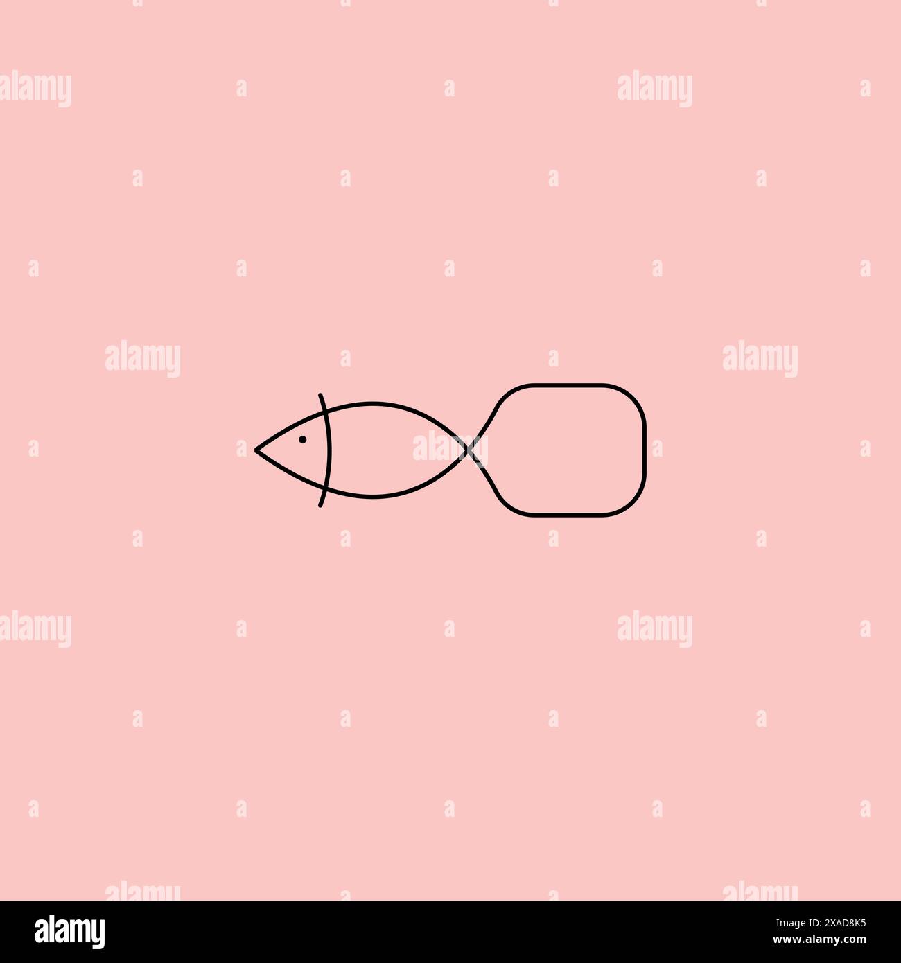 logo line art vector illustration minimalist design Stock Vector Image ...