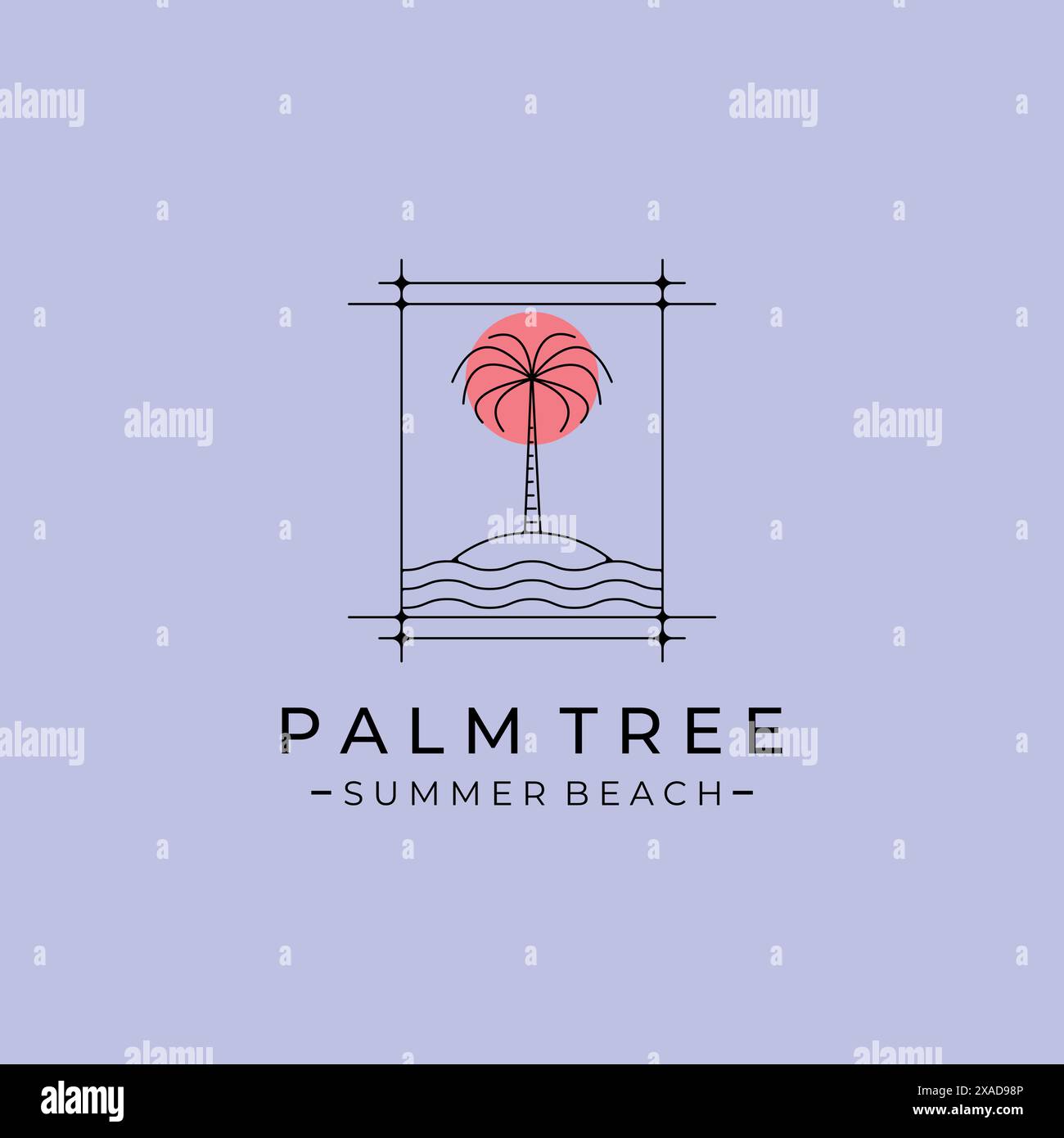 logo line art vector illustration minimalist design Stock Vector Image ...