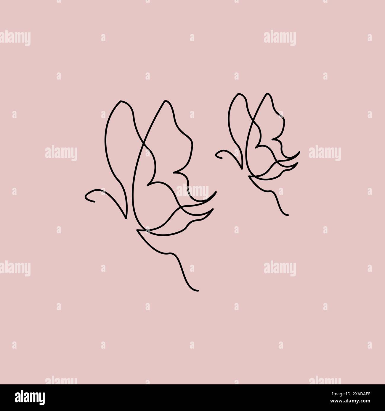 logo line art vector illustration minimalist design Stock Vector Image ...