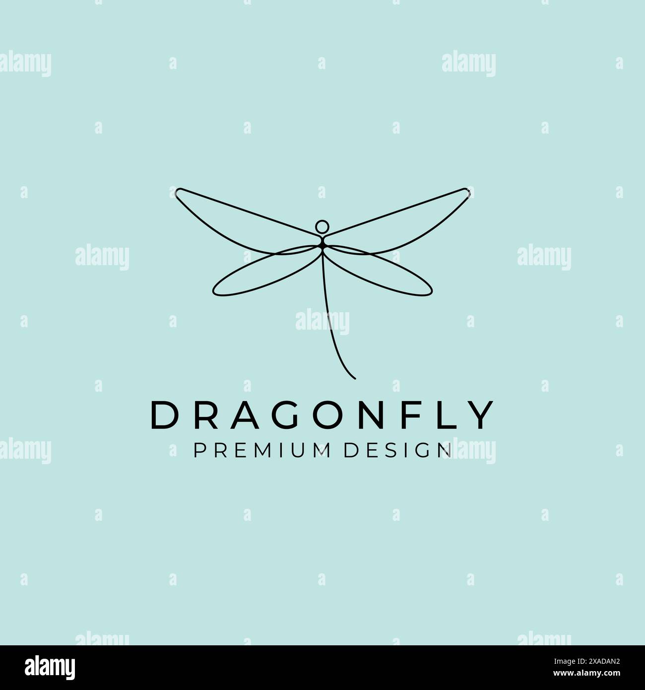 logo line art vector illustration minimalist design Stock Vector Image ...