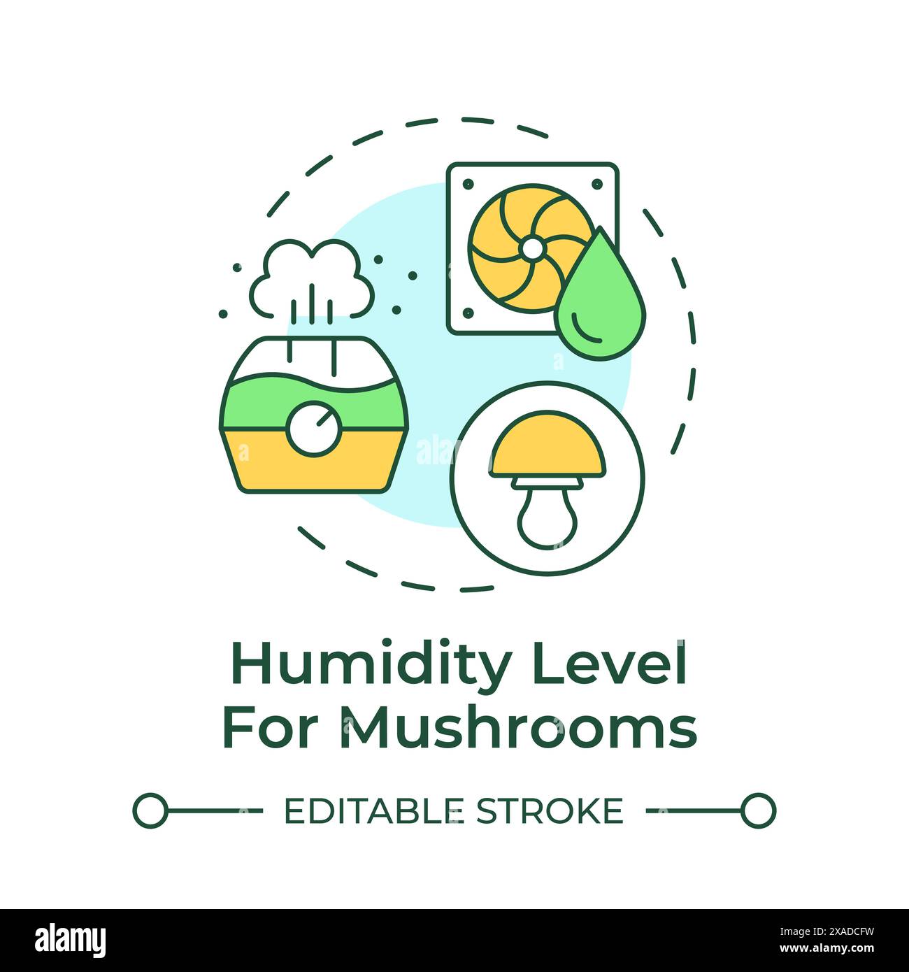 Humidity level multi color concept icon Stock Vector Image & Art - Alamy