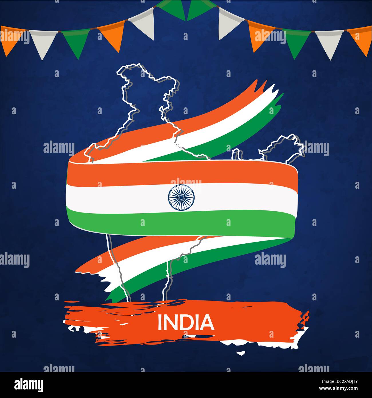 clothes holi poster during independence