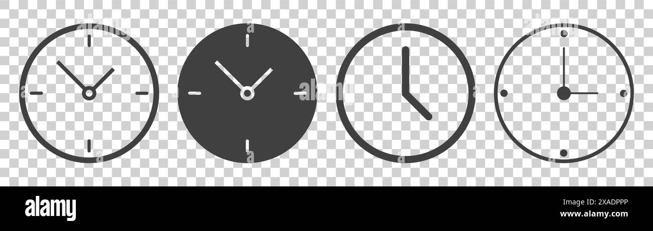 time icon on white background Stock Vector Image & Art - Alamy